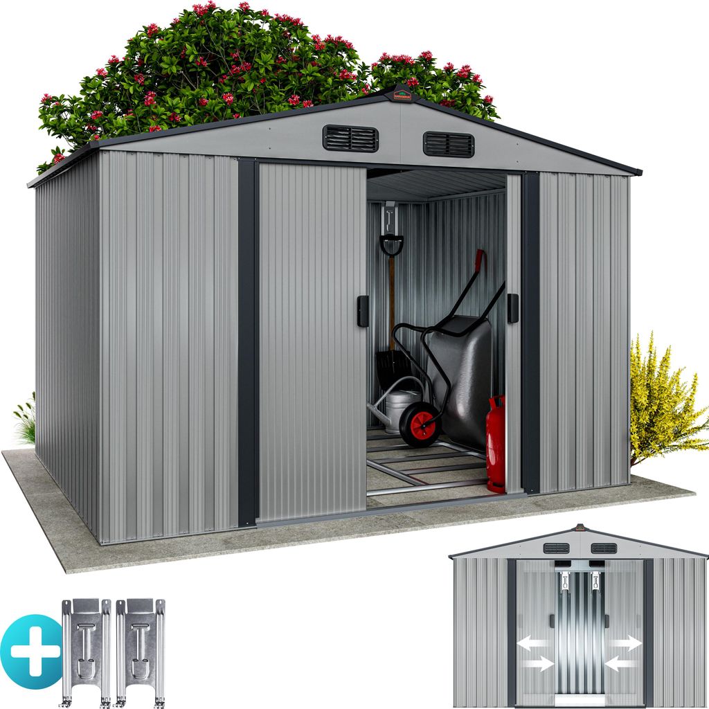 GARDEBRUK® Abri de jardin métal XXL 5m² fondation Image du produit 
