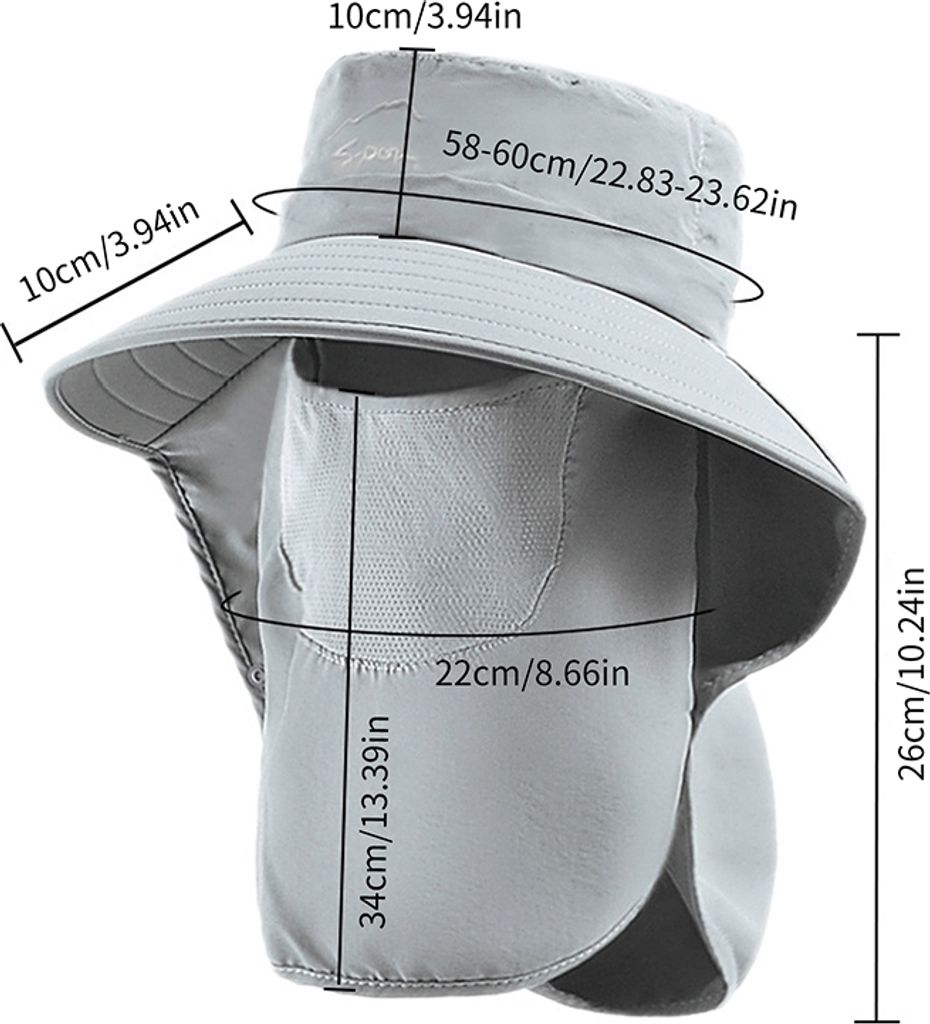 Outdoor Sonnenhut UV-Schutz mit Nackenschutz für Damen und Produktbild 5