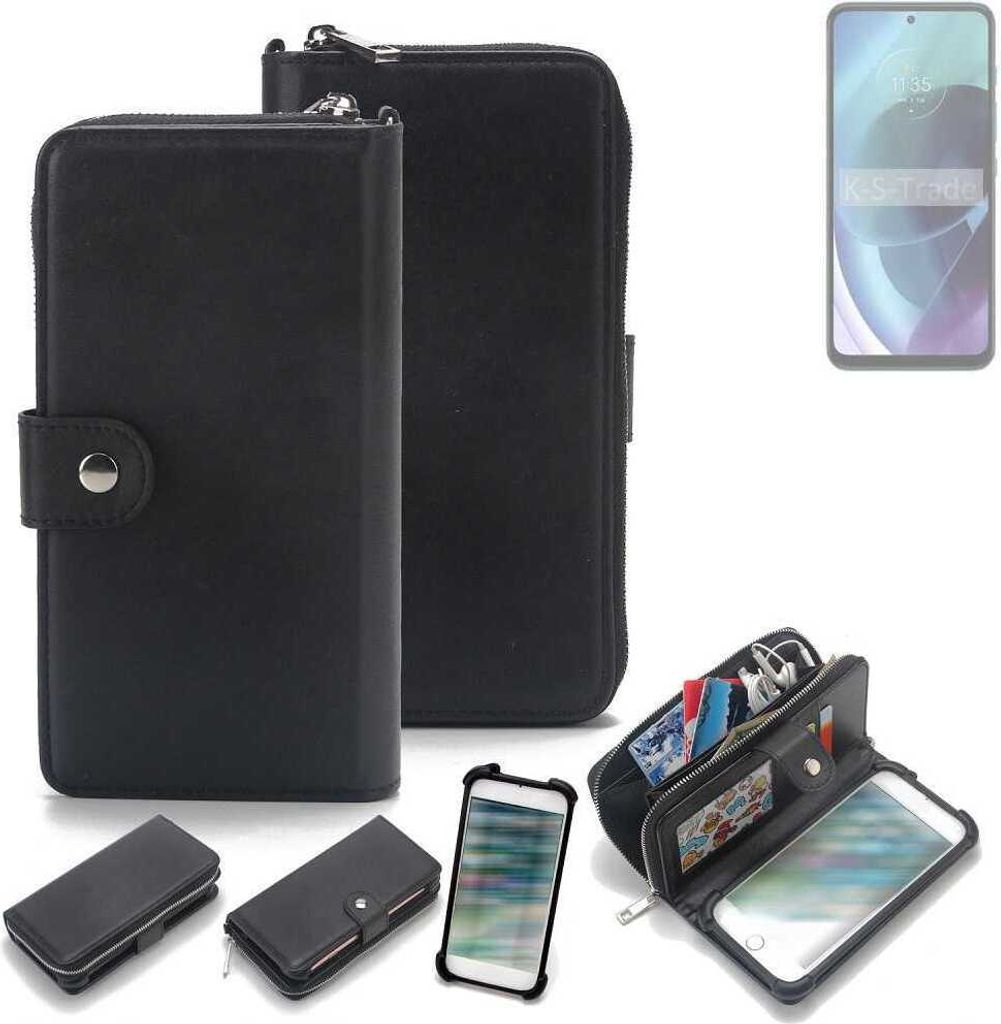 K-S-Trade 2in1 Handyhülle Schutzhülle kompatibel mit Infinix GT 20 Pro & Portemonnee Cover Handy Hülle Case Etui Geldbörse Wallet Bookstyle