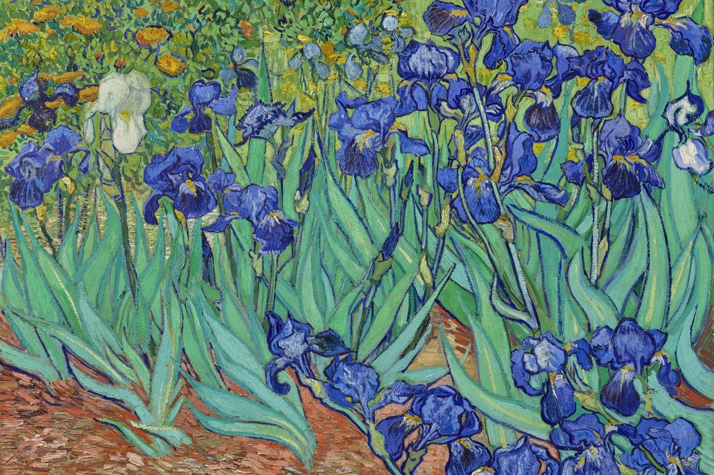 Plakat 60x40cm Iriden, Van Gogh Vintage für das Wohnzimmer