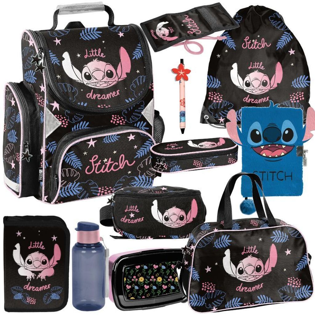 Mega Schulset XXL – Stitch Disney | 11-teiliges Produktbild 