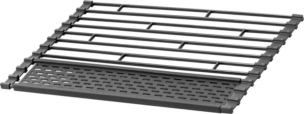 Yamazaki Tower Scolapiatti Pieghevole 42x26 Nero | Design Giapponese - 3