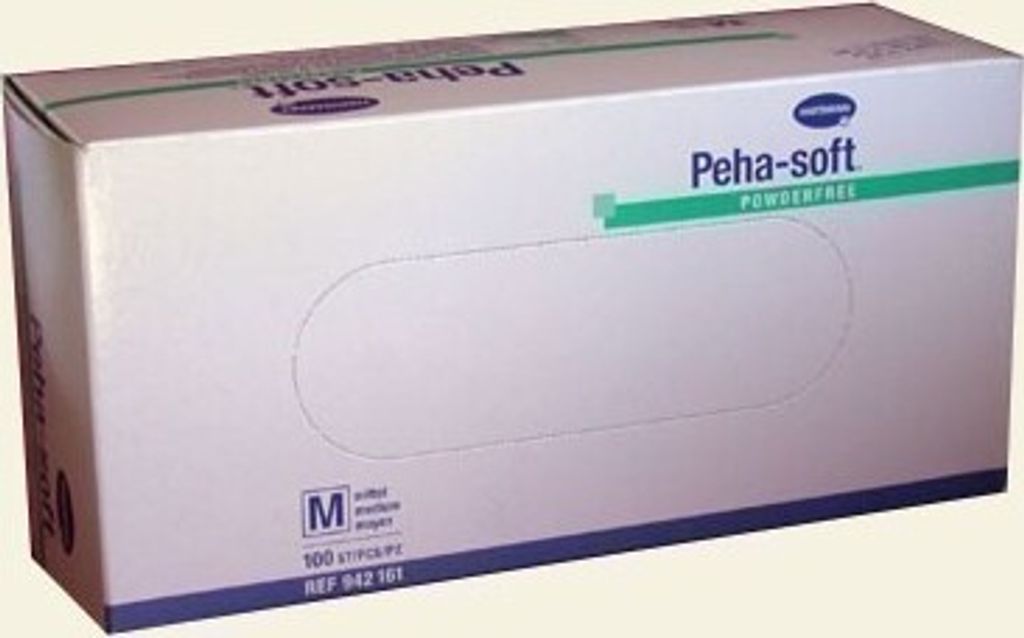 Peha-soft® powderfree Latexhandschuh Größe M 100 Stück Produktbild 4