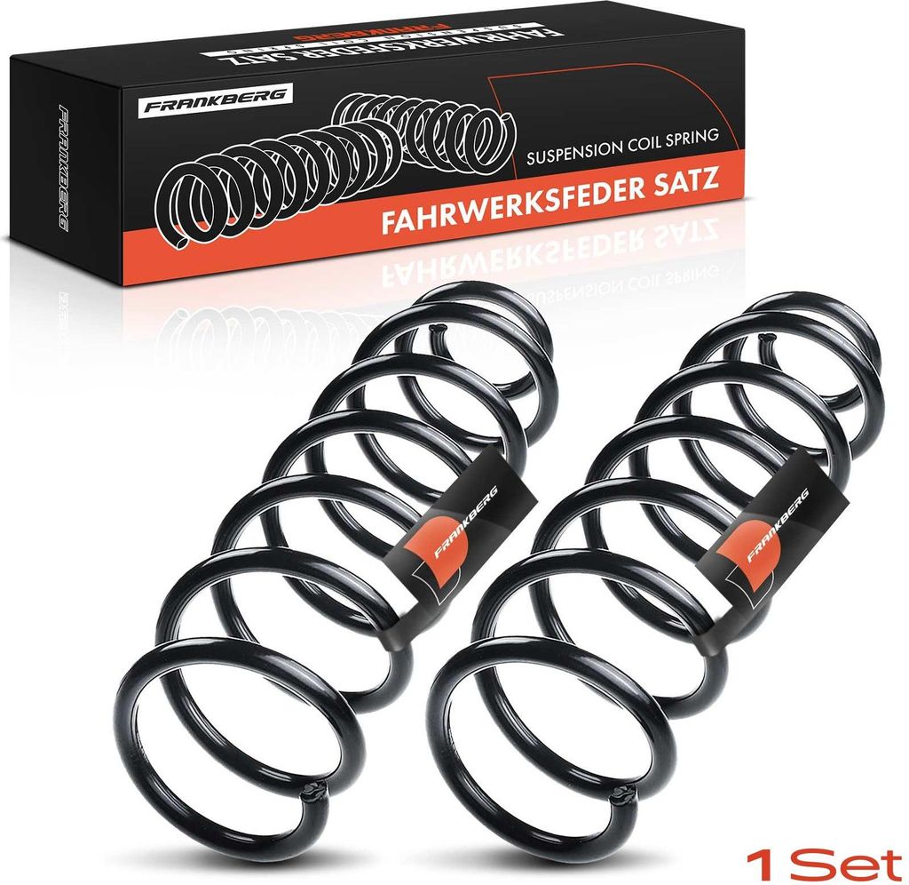 Frankberg 2x Fahrwerksfeder Hinterachse für Renault Scénic III JZ0/1 1.4L 1.5L 1.6L 1.9L 2.0L 2009-2021