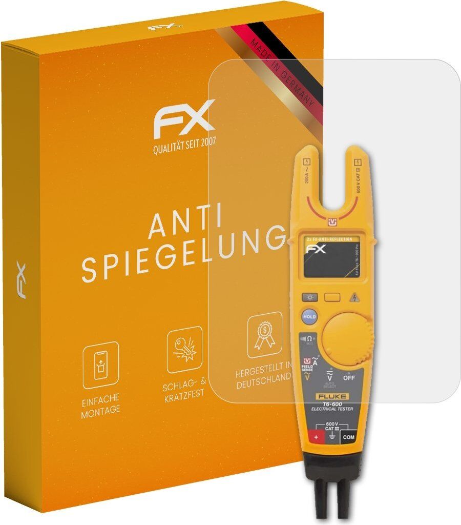 atFoliX FX-Antireflex 2x Schutzfolie kompatibel mit Fluke T6-1000 Pro Displayfolie