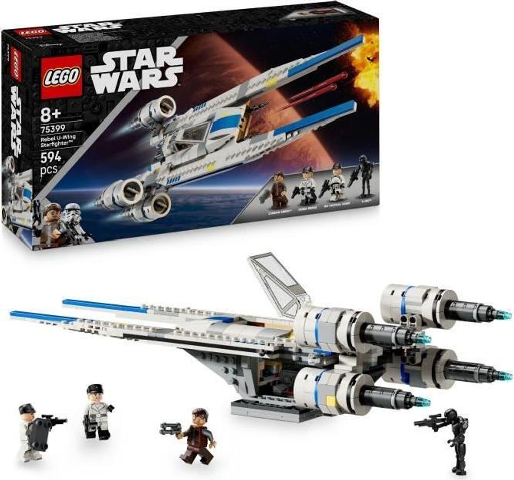 LEGO Star Wars 75399 Andor Rebel Alliance U-Wing Starfighter, Bauset für Kinder ab 8 Jahren