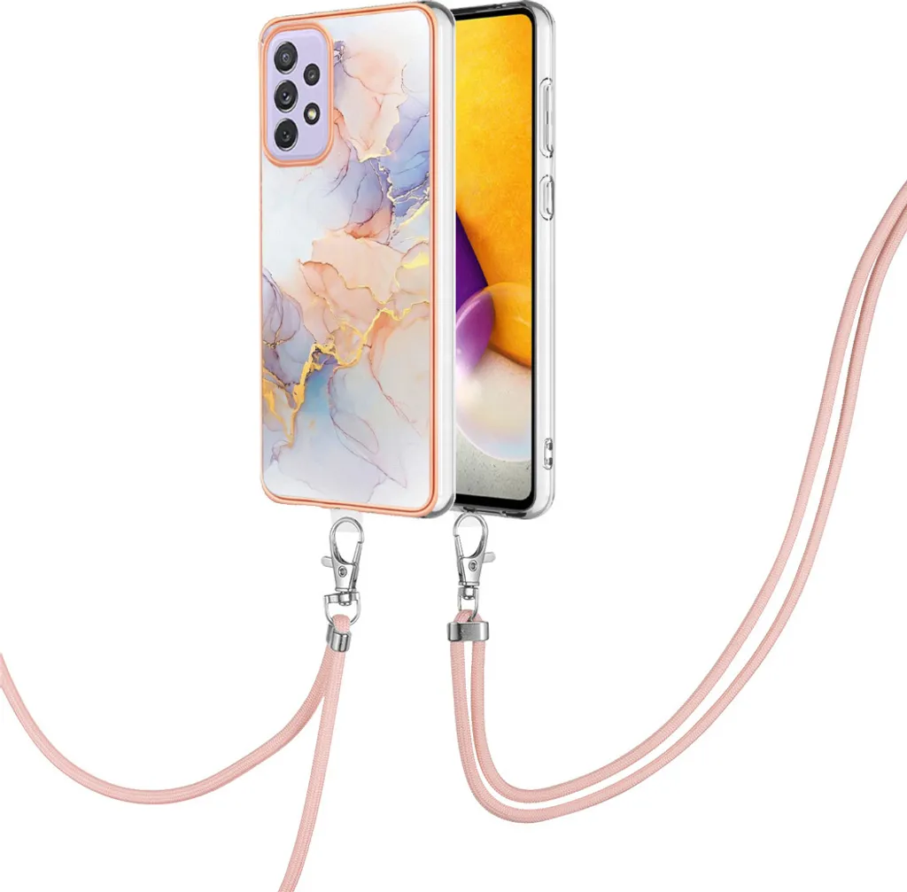 Custodia Samsung Galaxy A33 5G con Cinturino Grigio Fantasia TPU