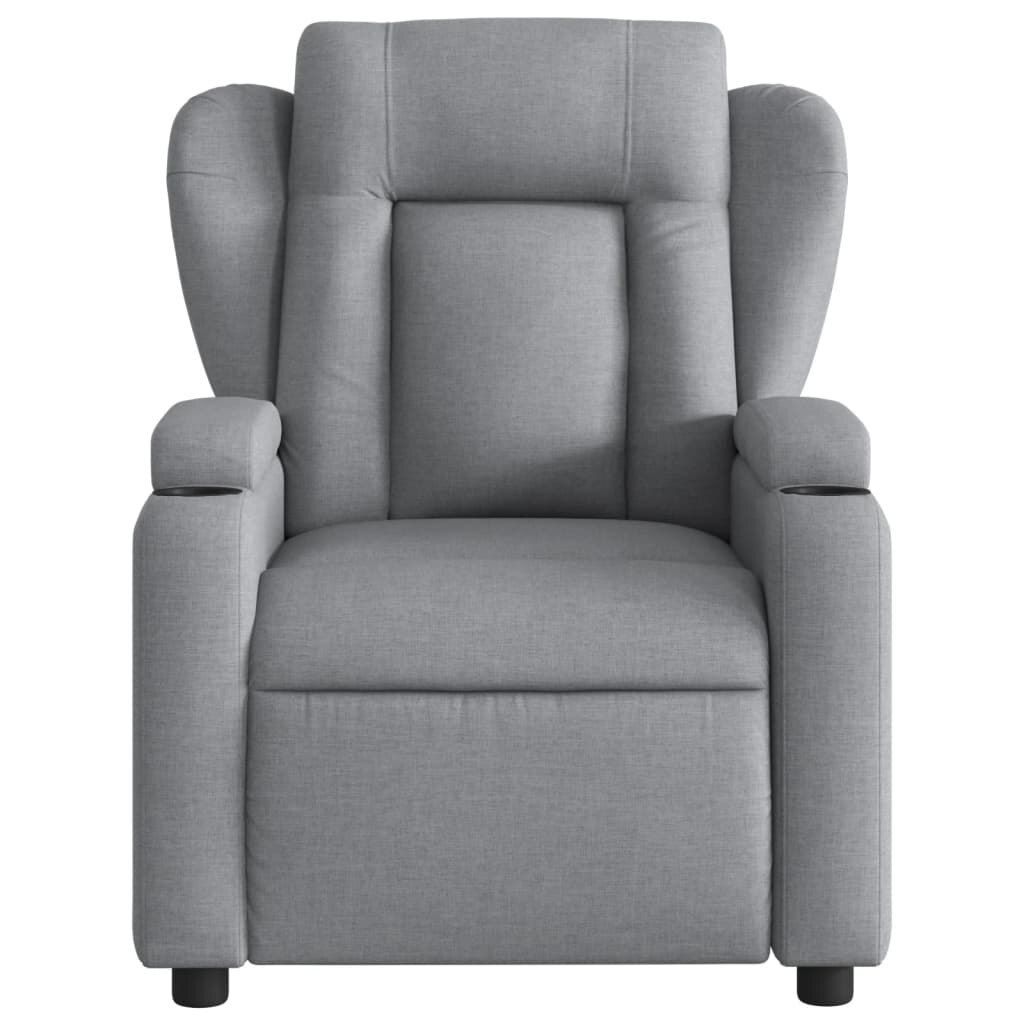 Masážní křeslo Light Grey Fabric Obrázek produktu 6
