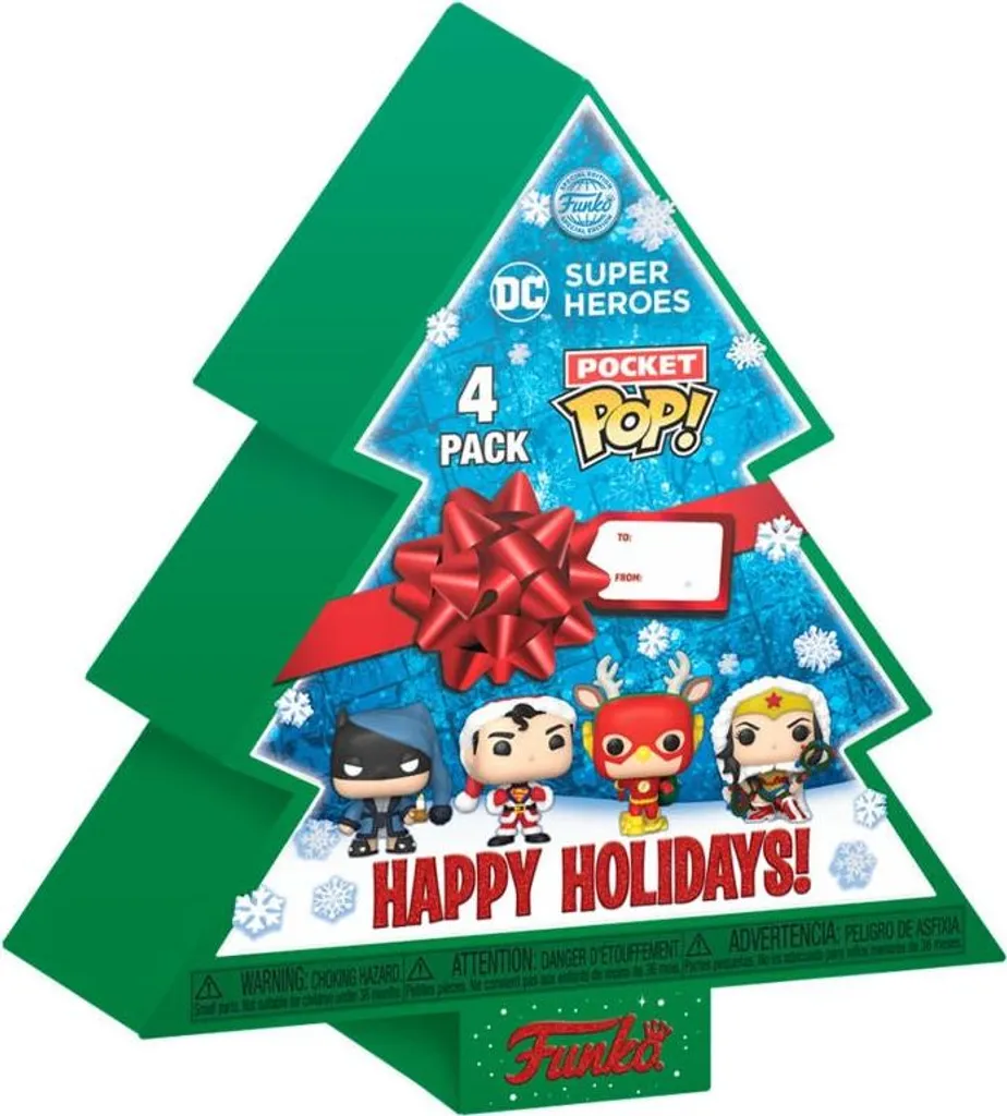 Pack Pocket POP DC Comics de 4 Figurines de Vacances pour Collection - 2
