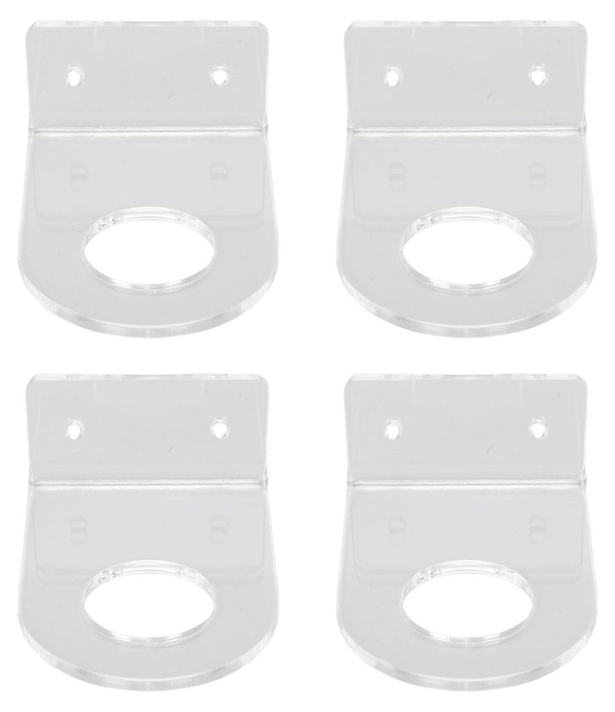 4er-Set signierter Baseball-Wandständer aus klarem Acryl – kleiner Ständer für Sportbälle und kugelförmige Andenken