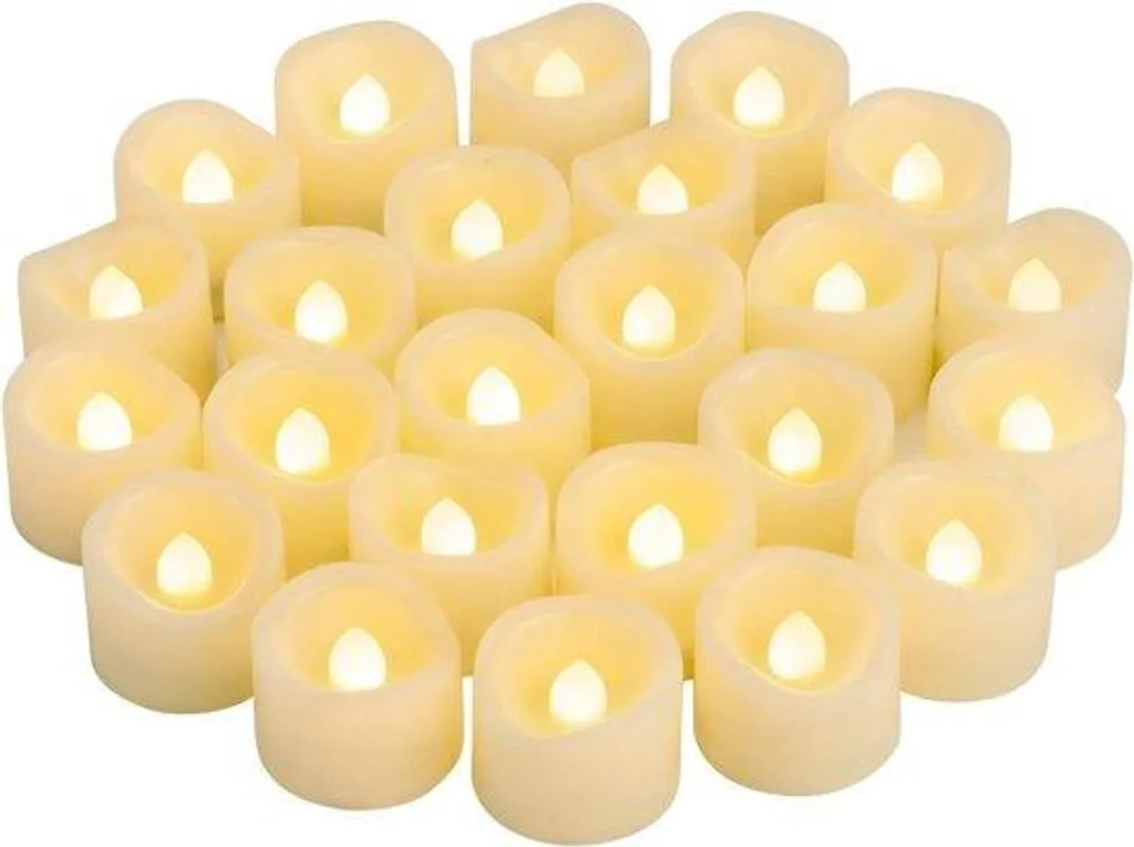 Lampes LED vacillantes à piles - Effet flamme réaliste orange en vrac