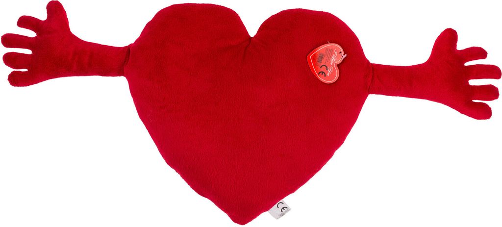 GiftyCity Cuscino cuore di peluche con mani, 70 cm Immagine del prodotto 