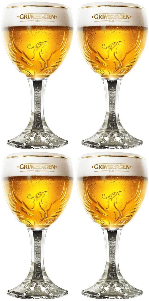 Bicchieri da birra Grimbergen con base, capacità 330 ml - Immagine del prodotto 