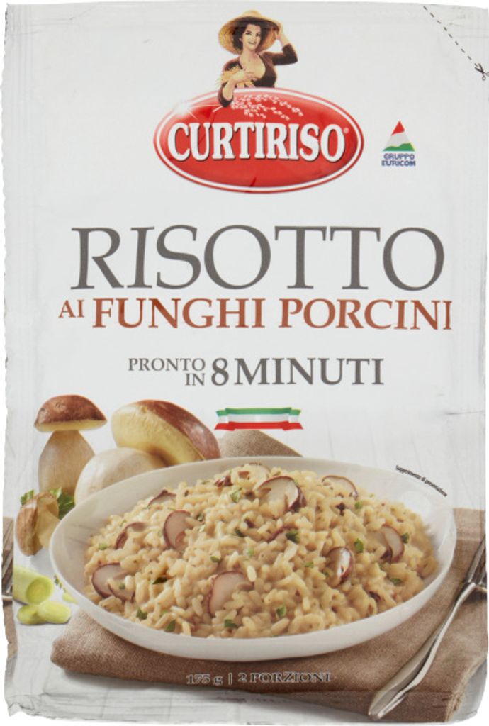 Risotto z grzybami al funghi porcini 175g - Curtiriso Zdjęcie produktu 