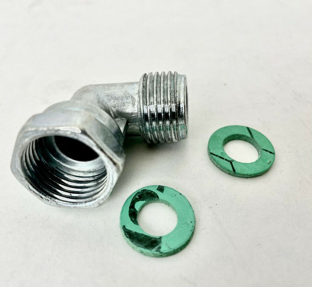 Verbindungswinkel 90° 1/2" Rechts Übergang Adapter überwurf Produktbild 