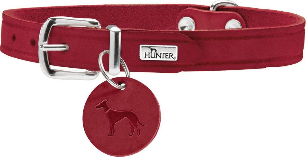 Hunter Halsband Aalborg rot, Größe: 42 cm / Breite: 1,6 cm