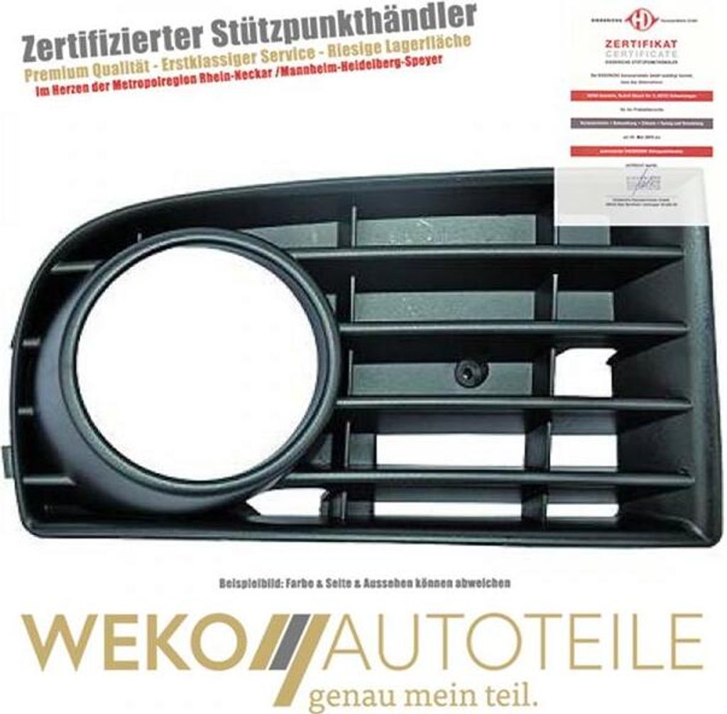 Lüftungsgitter Stoßstange rechts DIEDERICHS 2214048 für VW