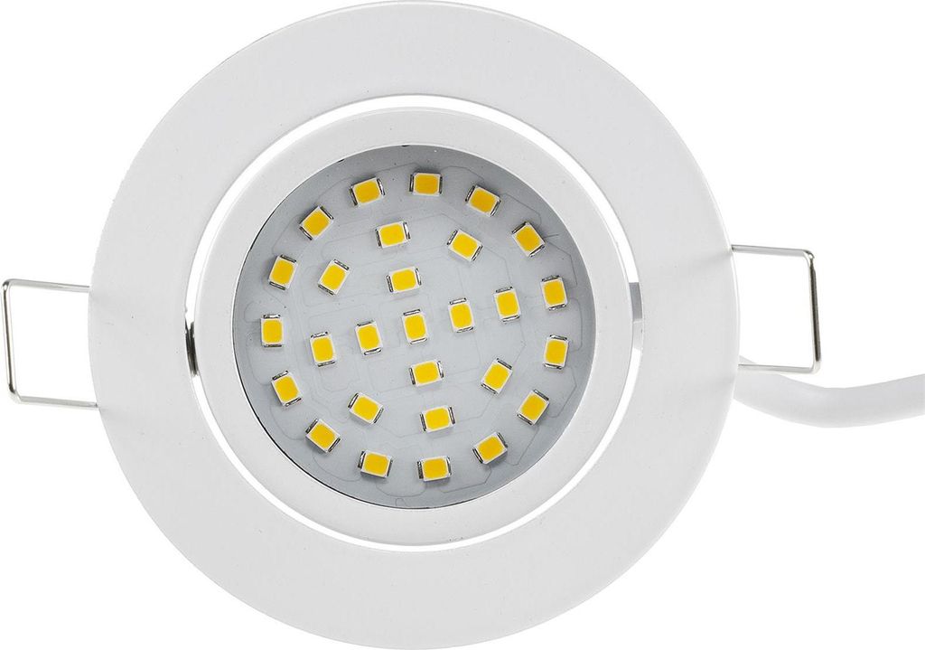 ChiliTec LED lampa wpuszczana Flat-26 ciepła biel 80x26mm, Zdjęcie produktu 