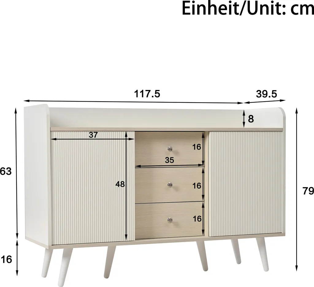 Buffet Polyvalent pour Salon et Salle à Manger Idéal Petits Espaces