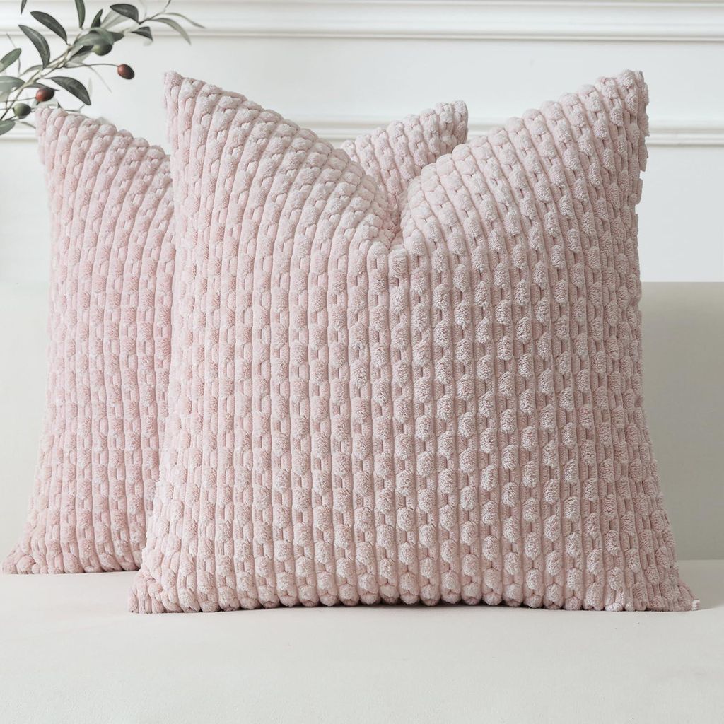 Set mit 2 Kissenbezügen aus Cord, dekorative Kissenbezüge, weiche Kissenbezüge, Zierkissen, Sofakissen, Boho-Dekorationsbezug, Kissenbezug für ...