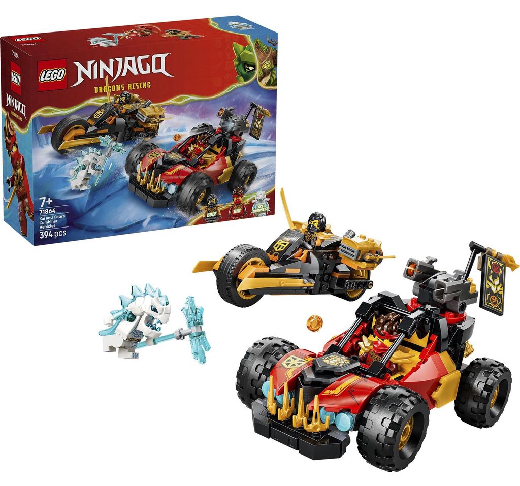 LEGO NINJAGO Kais und Coles Kombi-Flitzer - Ninja Spielzeug Produktbild 