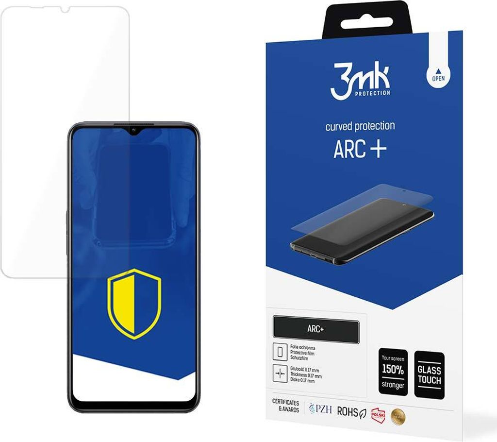 3mk Display Schutzfolie ARC+ für Oppo A78 5G 0,17mm Produktbild 