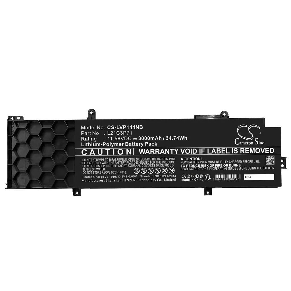 Batterie pour Lenovo ThinkPad P14S Gen 3 Travaillez sans interruption