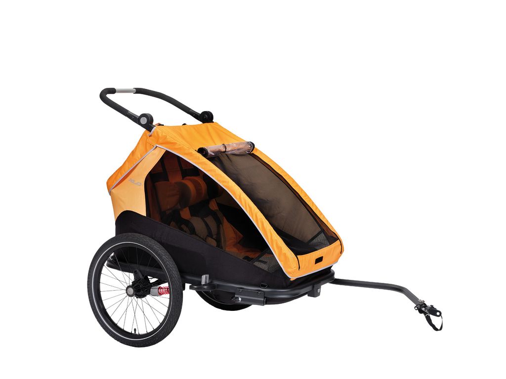 XLC Fahrrad- Kinderanhänger DUO S BS-C10, marigold