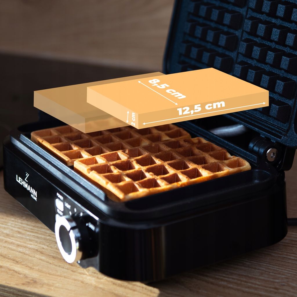Waffeleisen 2000W - Für Zwei Grosse Waffeln Mit Produktbild 12