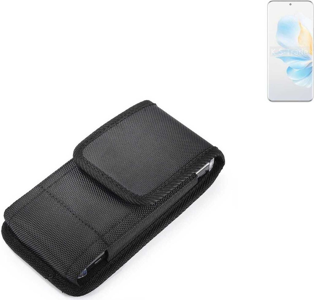 Holster Gürteltasche kompatibel mit Honor 100 Holster Gürtel Tasche wasserabweisend Handy Hülle Schutz Hülle Outdoor schwarz K-S-Trade