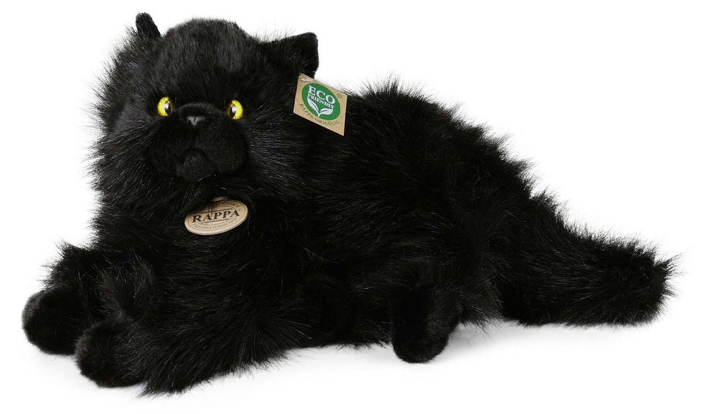 Plüsch schwarze Katze 30 cm umweltfreundlich Produktbild 