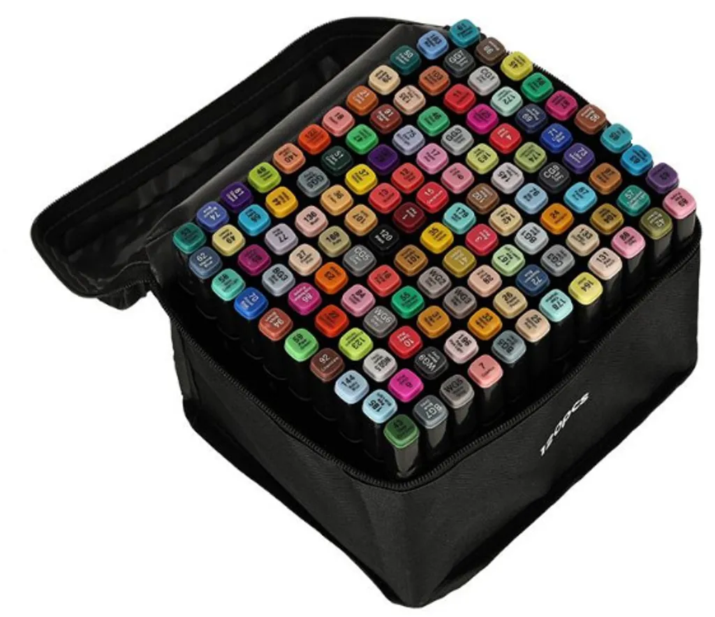 Set de 120 Marqueurs Double Face avec Support de Rangement Rigide - 13