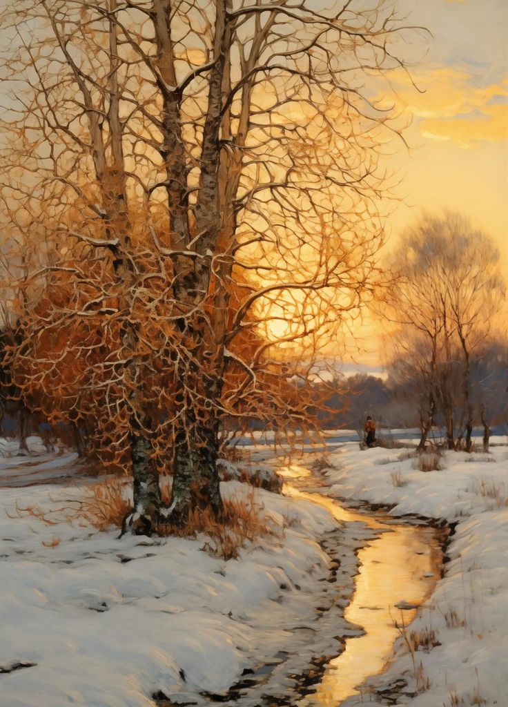 Plakat 39,5x55cm Morgendämmerung