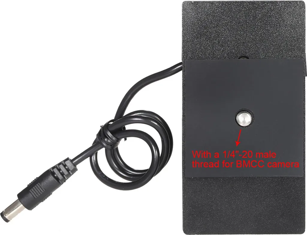 Support de Batterie pour Caméra Blackmagic avec Plaque d'Alimentation - 5