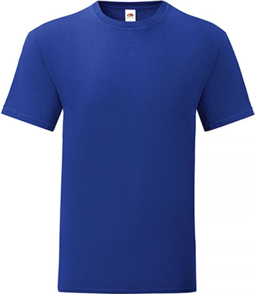Fruit of the Loom 61-430-0 | Herren Iconic T, 100% gekämmte, ringgesponnene Baumwolle - Farbe: Cobalt Blue - Größe: 3XL