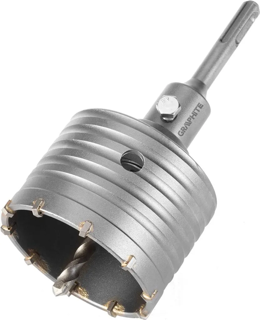 Punta Sega a Tazza GRAPHITE 80mm SDS Plus | Fresa Muro Widia Professionale