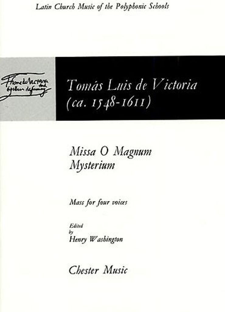 Missa O Magnum Mysterium: (mass for 4 Voices)