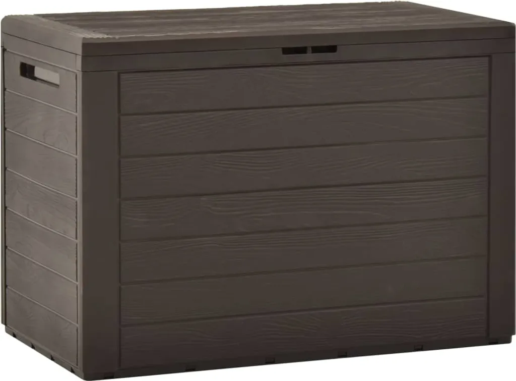 Box Esterno The Living Store Marrone 78x44x55 cm | Baule 190L Multiuso