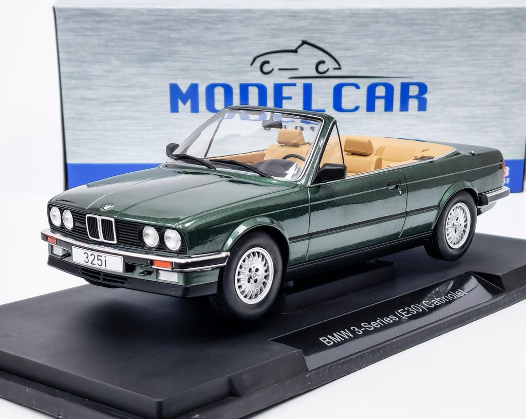 BMW 325i (E30) 1985 Cabriolet - Tmavě zelená metalíza MCG Obrázek produktu 