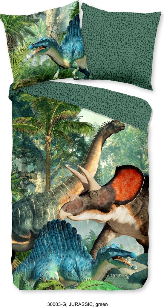 Duvet cover Good Morning 135x200 + 1* 80x80 cm - dinosaurs Produktbild 