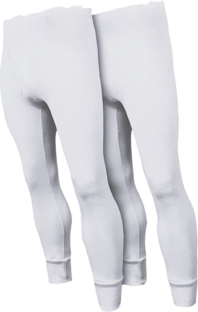 TOKER COLLECTION Lange Unterhose Herren Unterhose lang feinripp, 2 Stück ein Preis (Packung, 2er-Pack) Allergiker geeignet, Farbe Weiß, Größe 12