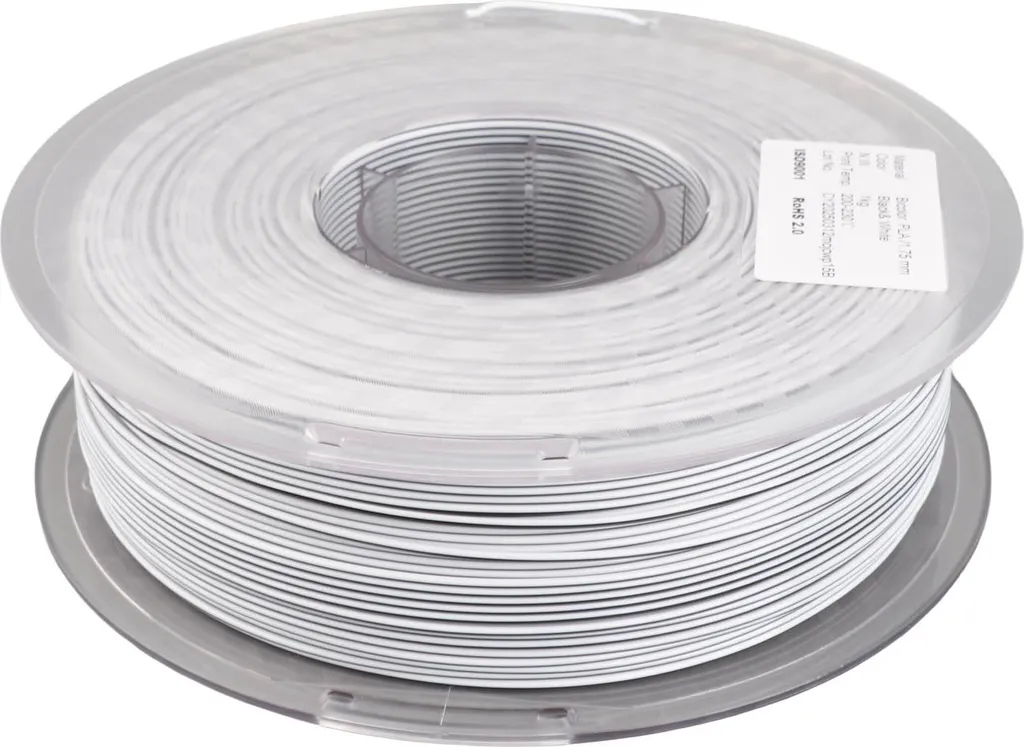 Filament 3D PLA Bicolore Noir et Blanc pour Créations Déco et Design
