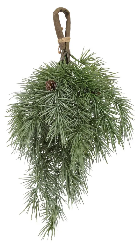 Décoration de Noël Artificielle 44 cm - Cèdre Vert pour Centre de Table