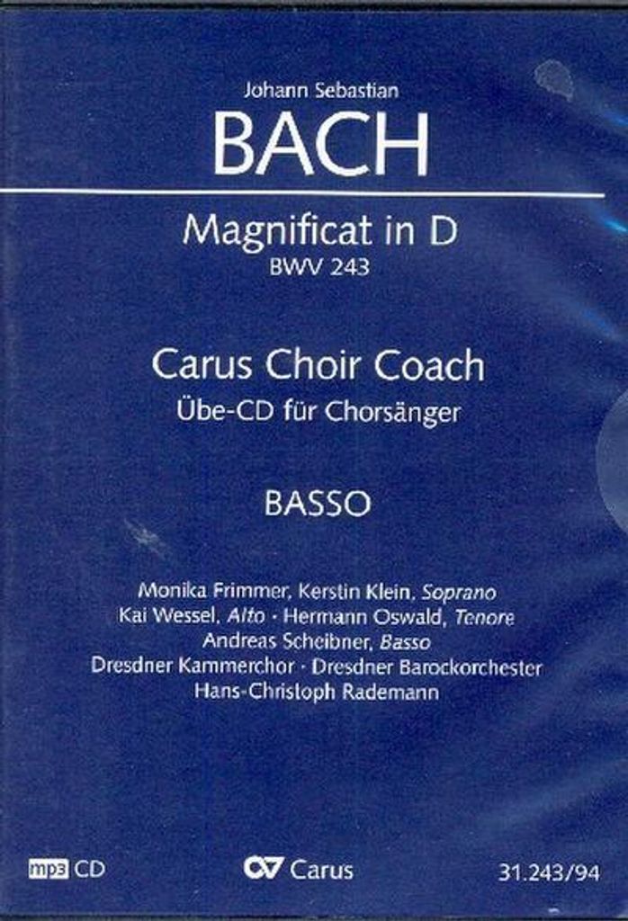 Magnificat BWV243 - Chorstimme Bass