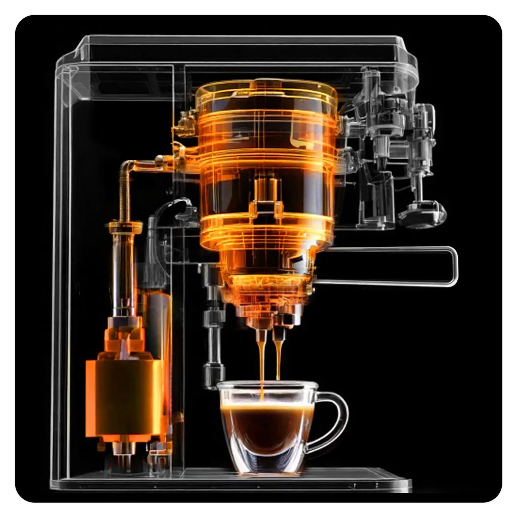 Cafetière à levier 20 bars Berdsen BD-771 noir : expresso authentique - 6