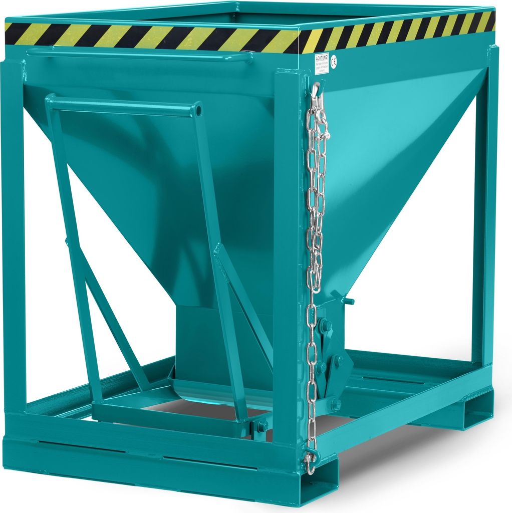 RR Industrietechnik Silowagen Typ RSL 375dm³ stationär RAL 5018 Türkisblau