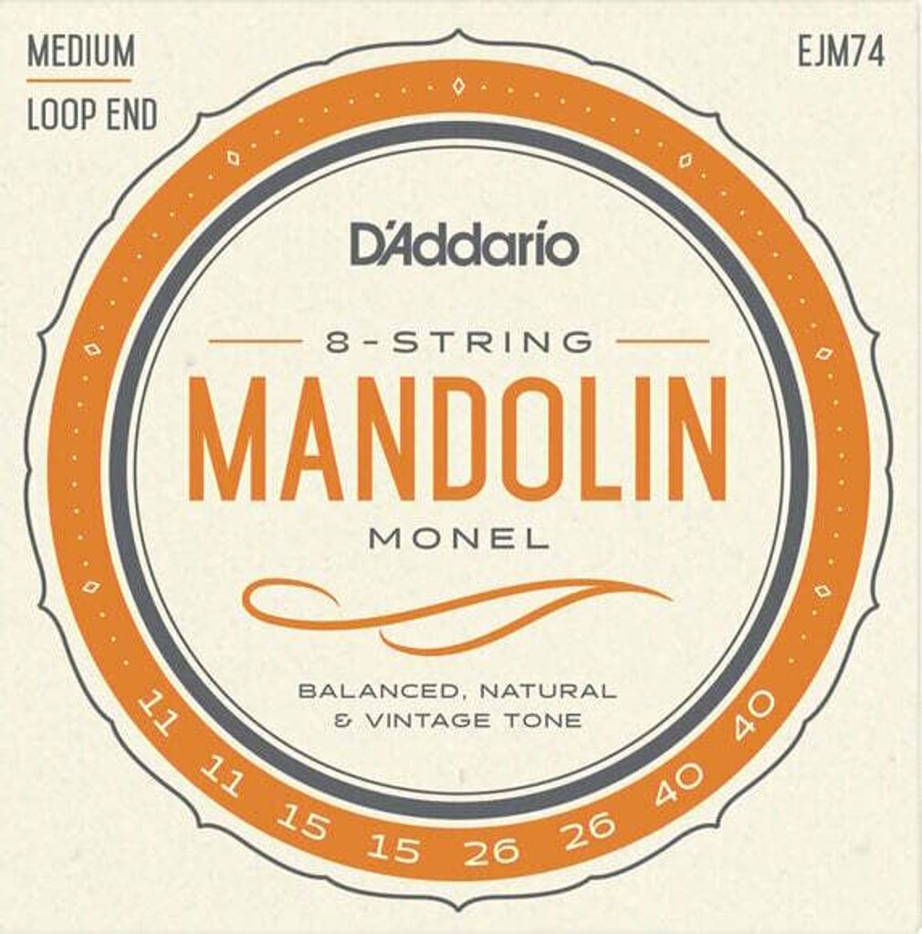 D'Addario EJM74 Monel-Saiten für Mandoline, 11-40
