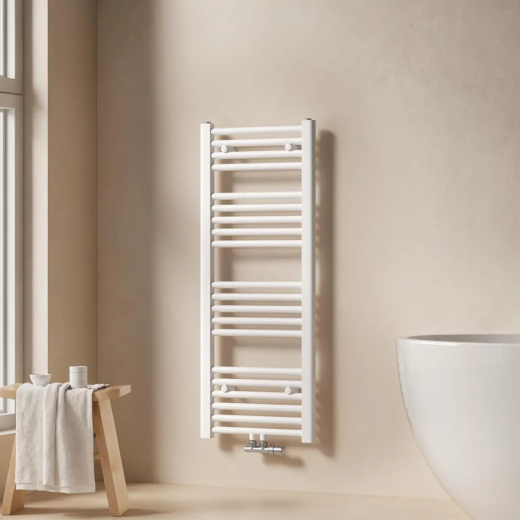 Sèche-serviettes Central 40x100 Blanc - Puissance 356W EMKE