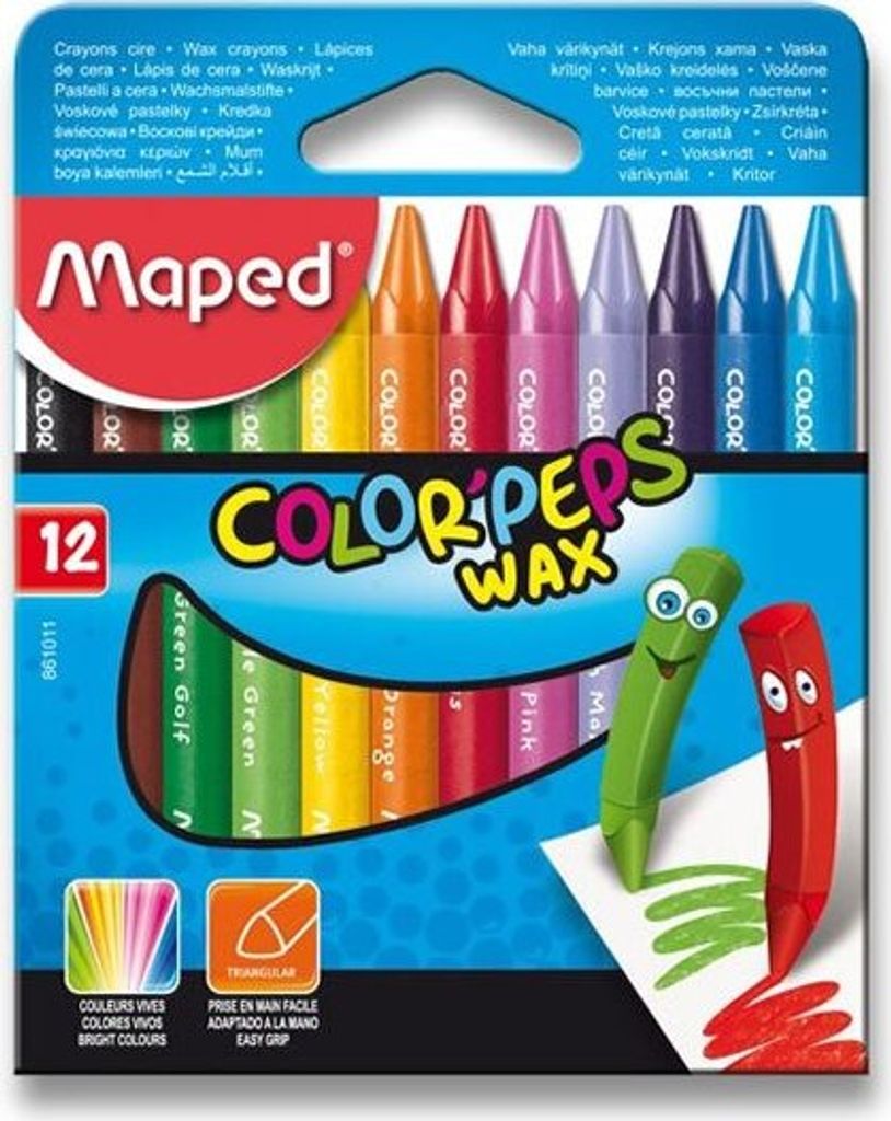 Maped Wachsmalstifte COLOR'PEPS WAX, 12er Kartonetui Obrázek produktu 
