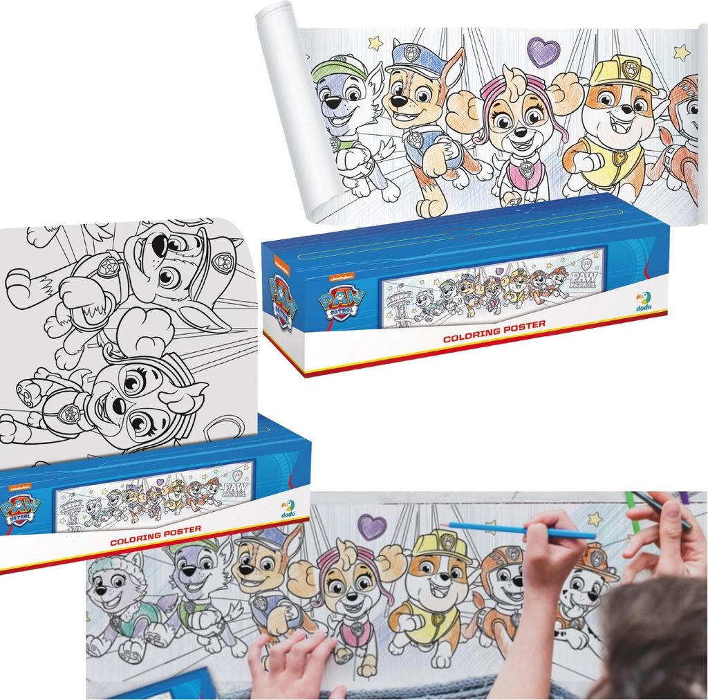 Kreativset zum Malen und Zeichnen Malbuch auf einer Rolle Produktbild 